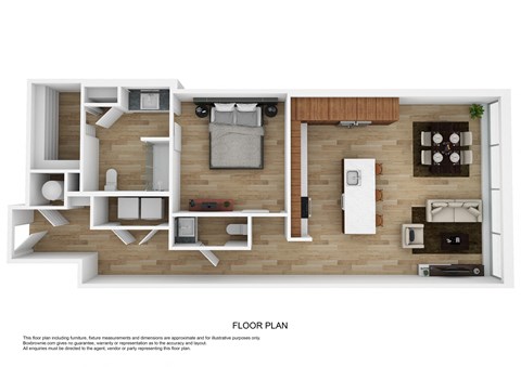 D1 Floor Plan at The 600, Birmingham Alabama